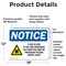 Signmission Radiation & Laser Sign, 12 in H x 18 in W, Vinyl Decal, Rectangle OS-2PACK-NS-D-1218-L-19077 - alternate 2